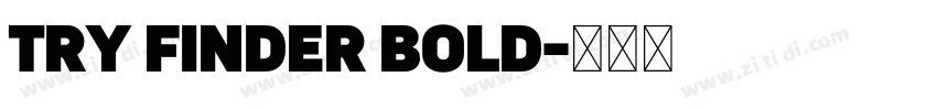 TRY Finder Bold字体转换